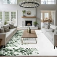 thumbnail image 3 of Large Area Rugs for Living Room Bedroom, Green Eucalyptus 5'x8' Rug Washable Carpet Runner Indoor Outdoor, Weeping Botanical Leaf Watercolor Non Slip Floor Mats Rug for Kitchen, Bathroom, 3 of 8