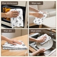 thumbnail image 5 of 6 Pcs Funny Kitchen Towels,Brown Geometric Striped Pattern Microfiber Dish Towels,Kitchen Tea Towels,Kitchen Towel Set (18" X 26"), 5 of 7