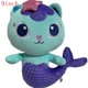 thumbnail image 1 of Gabby's Dollhouse Mermaid Cat Doll Plush Toy Stuffed Animals For Kids Birthday Gift Gong Bohan unisex, 1 of 2