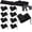 Black, variant on 55" Firearm Storage Sleeve – Moisture & Dust Resistant, Prevents Rust/Scratches, Fits Scoped/Non-Scoped Rifles (Gray/Green/Black)