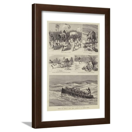 French and English in West Africa, Sketches by an English Officer Framed Print Wall