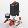 thumbnail image 4 of Accessoire de Compresseur d'Air Sans Huile Silencieux à Liaison Droite avec Valve de Sécurité et Valve de Sortie - Pression Non Réglable, Compatible avec les Supports Barma Communs (Support Barma Standard Simple), 4 of 5