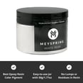 thumbnail image 2 of MEYSPRING Mica Pigment Powder for Epoxy Resin Art White Pearl 50 gm, 2 of 7