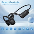 thumbnail image 4 of IP68 Waterproof Open Ear Bone Conduction Headphones, Wireless Bluetooth 5.3 Headset with Built-in 32GB Music Player, Underwater Sports Headphones for Swimming,Running,Cycling Workout Gym,Black, 4 of 14