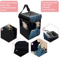 thumbnail image 2 of Virgo Constellation Foldable Car Trash Can with Lid - Leak-proof Hanging Storage Bag for Car - Trash Can for Car, 2 of 6