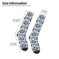 thumbnail image 4 of Fotbe Hawaiian Style print Women's Men's Novelty Crew Socks Cotton Socks Knee High Socks for Walking,Running,Nurses,Pregnancy, 4 of 8