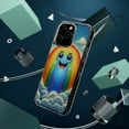 thumbnail image 4 of DistinctInk Hybrid (Acrylic / TPU) Clear Slim Fit Case for Apple iPhone 12 Pro (6.1" Screen) - "Joyful Cartoon Rainbow in Serene Sky", 4 of 8