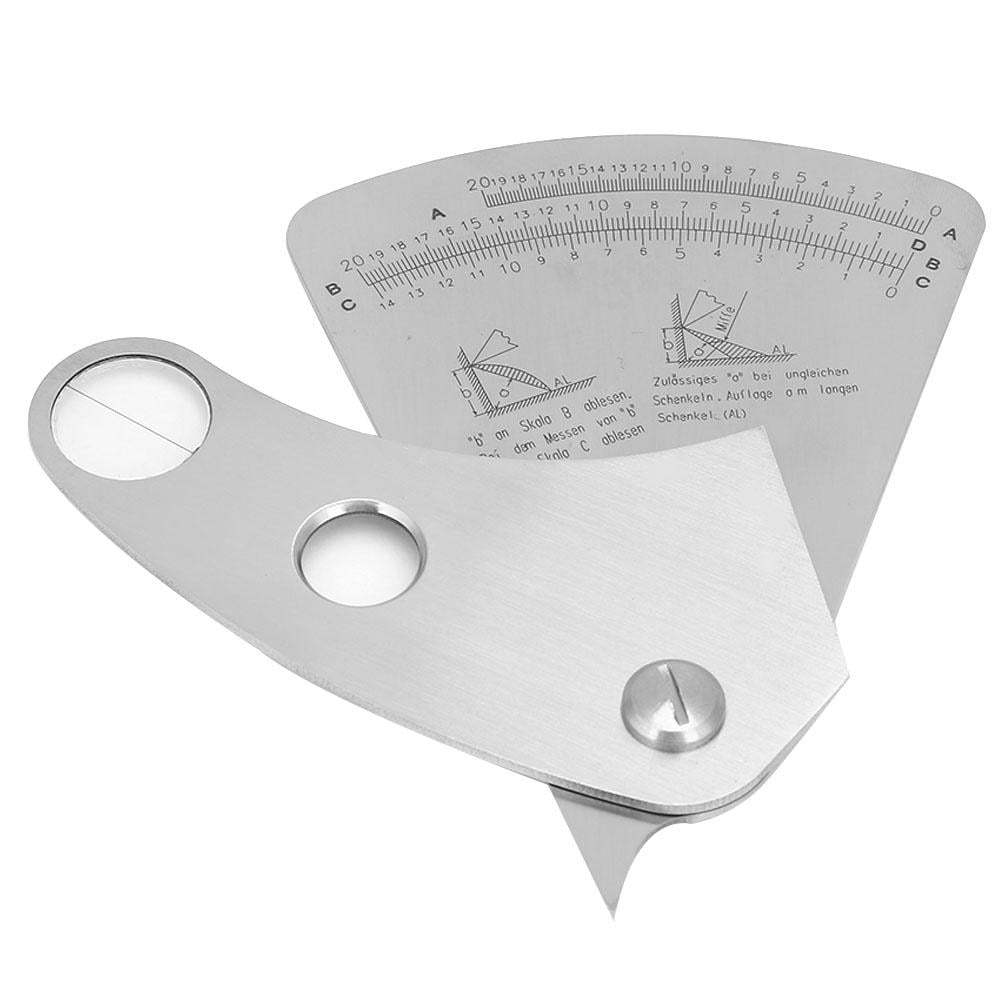 Kritne Weld Inspection Gauge, Weld Inspection Tool, Stainless Steel Fan