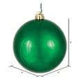thumbnail image 2 of Adorno Navideño Vickerman Bola Brillante Esmeralda de 20 cm, 2 of 4