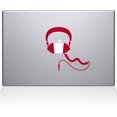 thumbnail image 1 of The Decal Guru Headphones MacBook Decal Vinyl Sticker - 15" MacBook Pro (2016 & Newer) - Red (1081-MAC-15X-DR), 1 of 1