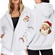 thumbnail image 1 of WILLBEST Sudadera de Mujer Ladies' Christmas Printed Zipper Long Sleeved Pocket Drawstring Casual Hooded Sweatshirt 1724 Chica​​, 1 of 8
