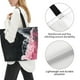 thumbnail image 3 of Disketp Pink White Ocean Waves Bolsa Tote Estampada para Mujer, Bolso de Hombro y de Mano para Compras y Viajes, 3 of 8