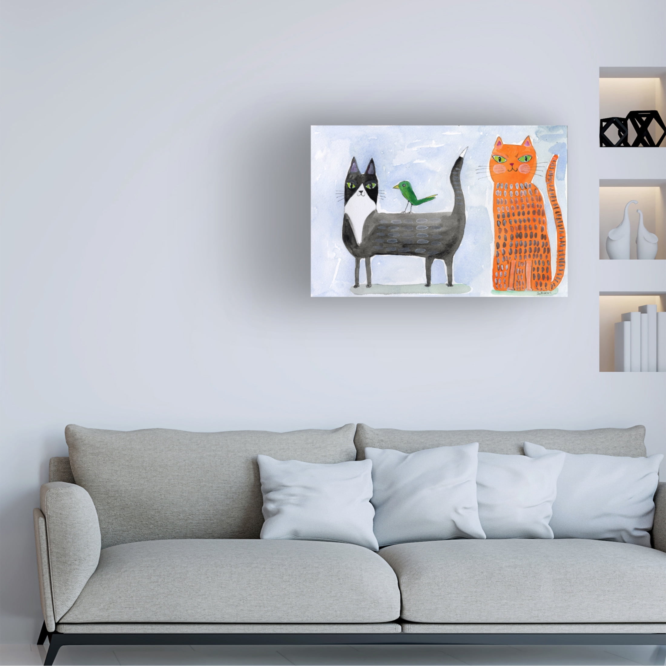 Trademark Fine Art Sharyn Bursic  Unusual Friends Canvas Wall Art
