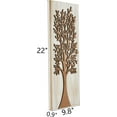 thumbnail image 6 of SOFE Tree of Life Wall Sculptures, Farmhouse Rectangle Wall Art, Washed Wooden Wall Hanging Decor with Brown Family Tree, Living Room Bedroom Kitchen Wall Decor, Rustic Framed Artwork for Walls, 6 of 7
