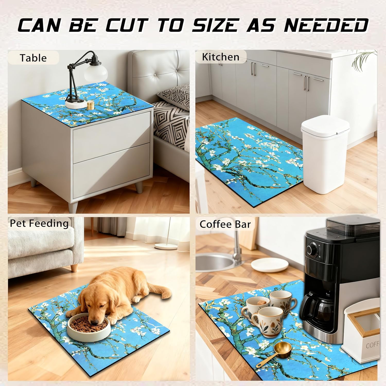 Washer and Dryer Covers for the Top 23.6" X 19.7", Washer and Dryer Top Protector Mat, Non Slip Washing Machine Dust Cover Pad for Laundry Room Kitchen Home Decor