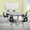 Grey, variant on Flash Furniture Emmy Mobile 76" Oval Wave Flexible Laminate Activity Table Set with 18" Student Stack Chairs, Oak/Black