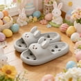 thumbnail image 2 of ibiyuan Slippers for Men Indoor Slides Women Non Open Toe Womens Sandals Dressy Fashion Men Shower Shoes for Indoor Bathroom Pool Spa, 2 of 5