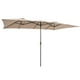 thumbnail image 1 of Costway Sombrilla de patio doble de 426 cm con manivela, parte superior ventilada, gran sombrilla de mercado doble con estructura de metal de 10 costillas, sombrilla de mesa para piscina, terraza, 1 of 3