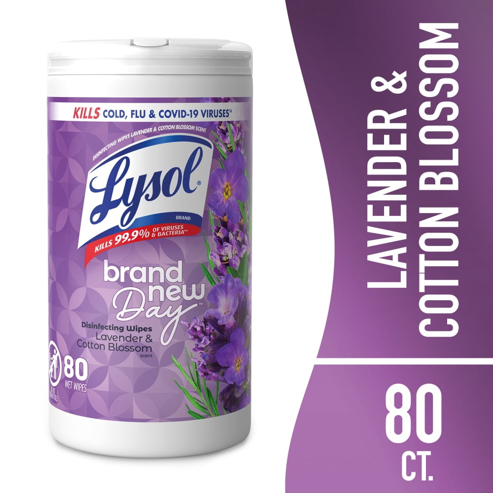 LysolDay Disinfecting Wipes Lavender & Cotton Blossom 80 ct - 3 Pack