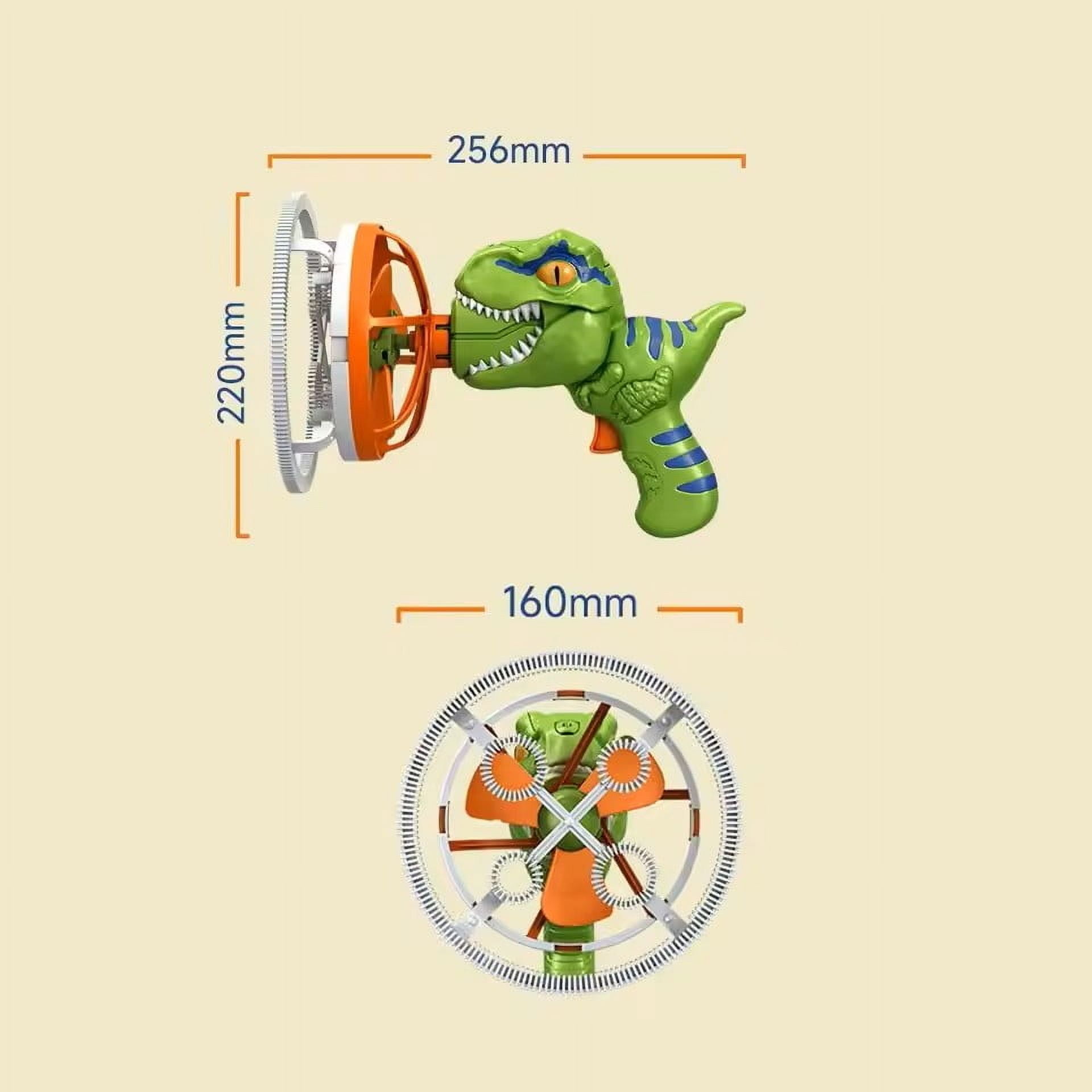 Dinosaur Bubbles Machine Automatic Bubble Blower with Solution for Kids Outdoor Play Party Gifts