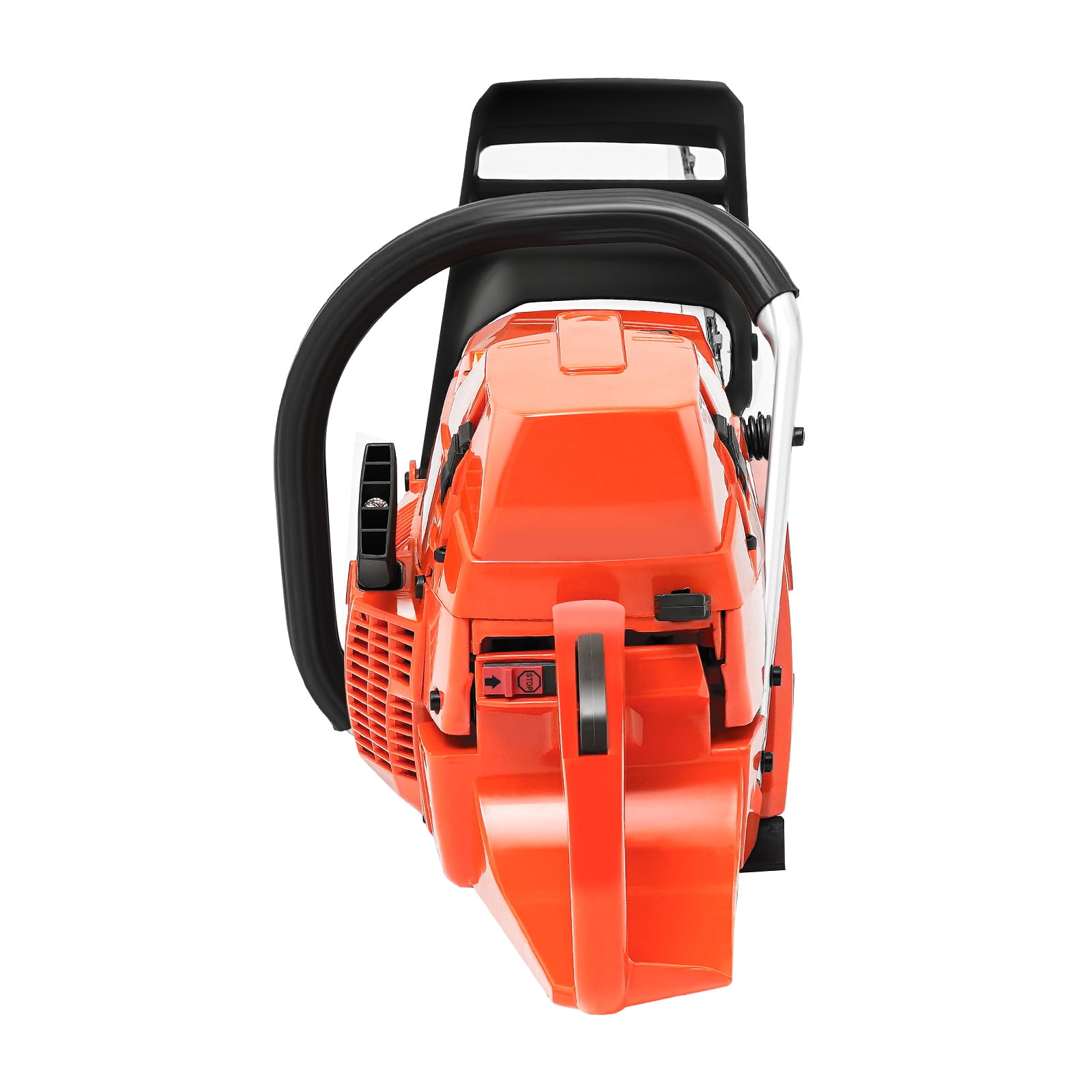 28 inch 2-Stroke Handheld Cordless Petrol Chain Saw Single Cylinder Gas Powered Chainsaw 71cc Gasoline Chainsaw Forest Wood Cutting Tool Set for Garden Pruning 10000RPM