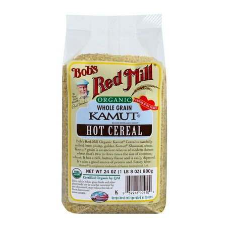 Bobs Red Mill Organic Hot Cereal, Kamut Cereal, 24 Oz