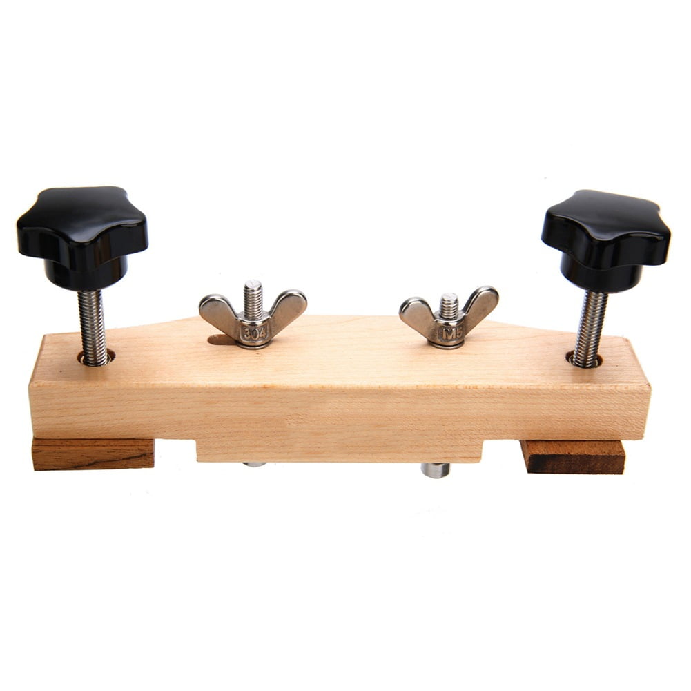 Universal Acoustic Guitar Bridge Clamp, Premium Maple Guitar Bridge Holding Repair Luthier Tools, Ideal for Classical Acoustic Guitars, Ukuleles, Mandolins, and Other Stringed Instruments