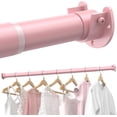 thumbnail image 1 of PACK Closet Rods for Hanging Clothes  to  Stepless Adjustable Metal Closet Rod   Heavy Duty Clothes Hanging Rod for Closet Wardrobes Laundry RV, 1 of 3
