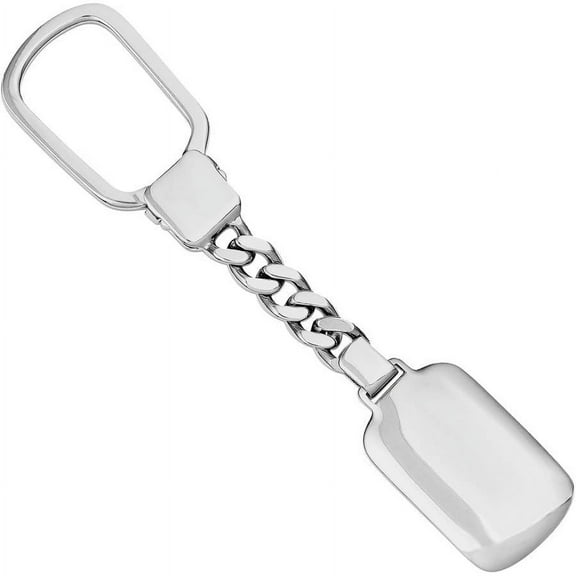 Primal Silver Sterling Silver Rhodium-plated Key Chain