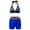 00 # Blue, variant on REORIAFEE Womens Bikini Swimsuit Tankini Sports Push up Bathing Suit Beach Vacation Bathing Suit Fit Boxer Split Swimsuit Two Piece Set Blue L