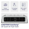 thumbnail image 3 of Chefman 12-in-1 Air Fryer Oven Combo w/ Probe Thermometer, 20 Qt Capacity - Stainless Steel, 3 of 9