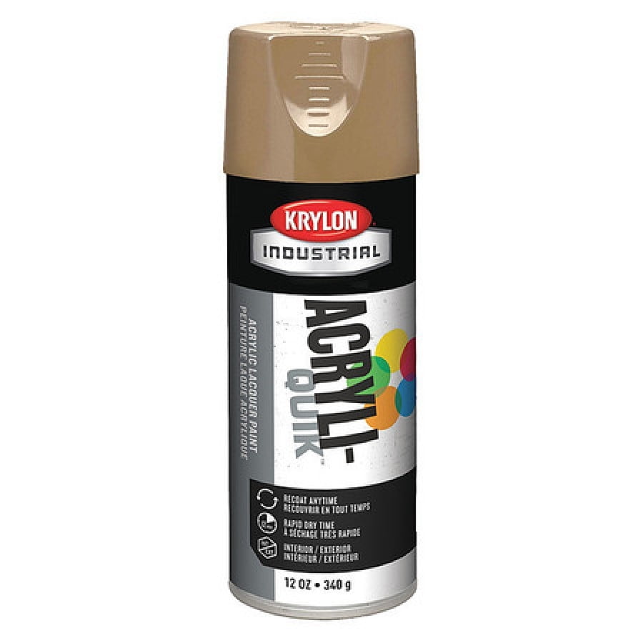 KRYLON INDUSTRIAL K02504A07 Spray Paint, Khaki Beige, Gloss, 12 oz