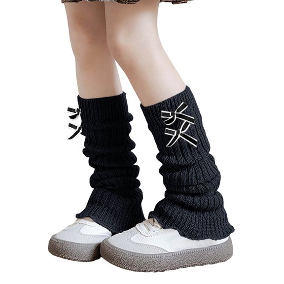 lnmuld Kids Socks Elegant Lace Top Bowknot Leg Warmers for Girls Soft Knitted Style Cozy Ankle Socks Toddlers Kids Size:One Size