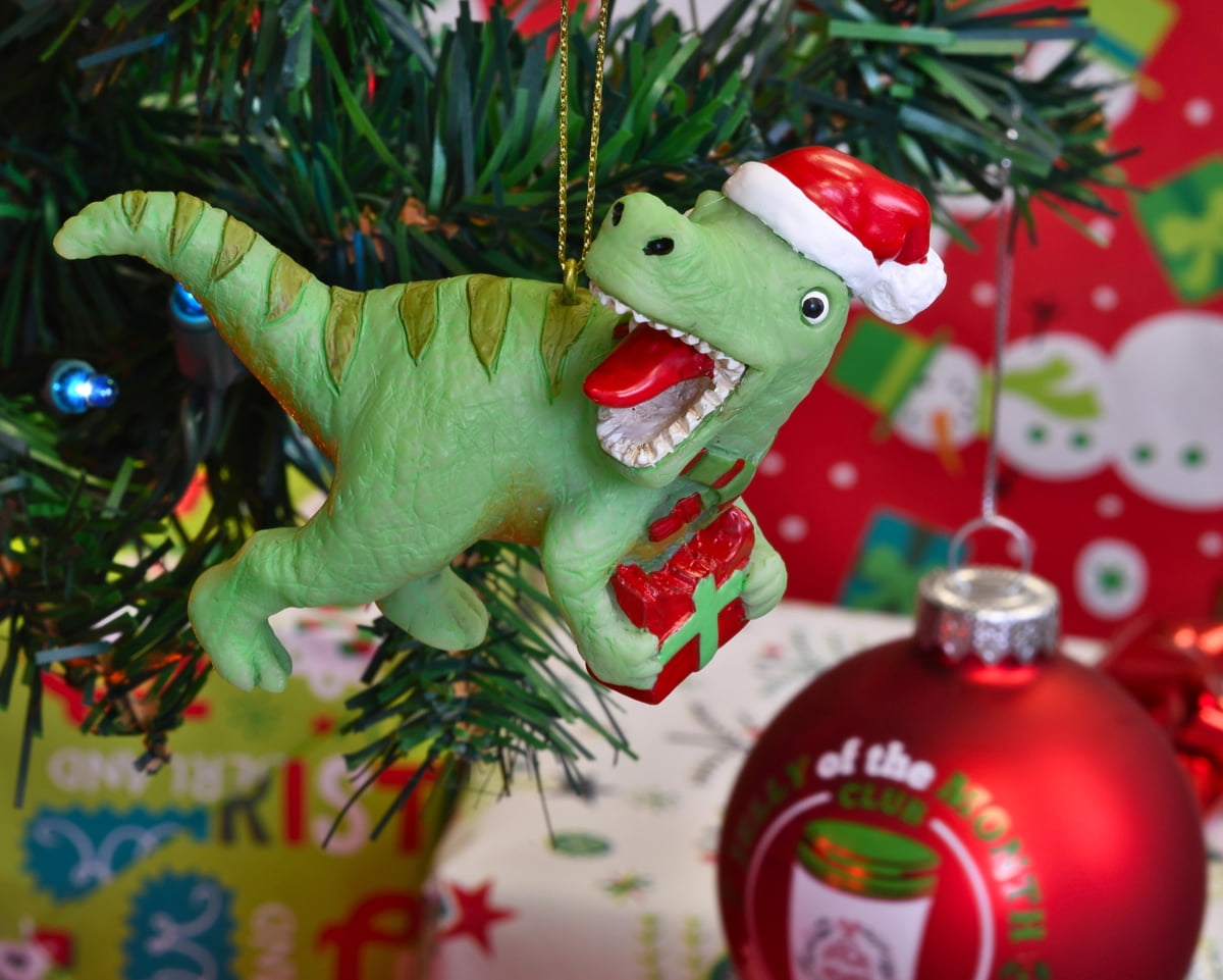 Details about / Tree Buddees Baby Dinosaur Hatching with Present Christmas Ornament Ornaments