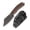Black Blade, variant on SDOKEDC DC53 Steel Full Tang Fixed Blade Utility Knife, Non-slip Micarta Handle with Durable Kydex Sheath, Multi-use for Camping, Hiking & Everyday Carry