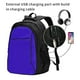 thumbnail image 2 of Fotbe Darkblue Mochila con Estampado y Puerto USB para Hombre y Mujer, Mochila Antirrobo, Mochila de Viaje, Mochila Escolar, Mochila Universitaria, 2 of 7