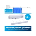 thumbnail image 3 of Tendedero de Ropa Retractil Bluelander Blanco Moderno, 3 of 4