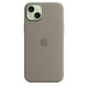 thumbnail image 4 of Funda para teléfono Apple iPhone 15 Plus de silicona con MagSafe, color arcilla, 4 of 5