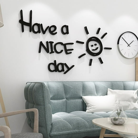 Wall Sticker Acrylic Decoration Door Freezer Waterproof Have A Nice Day