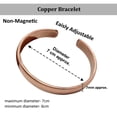 thumbnail image 5 of Wonder care Adjustable Copper Bracelet for Women and Men, Copper Bracelet For Adult Men, Copper Kada for Men, 5 of 6