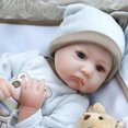 thumbnail image 1 of Muñeca Reborn realista y flexible con pelo enraizado a mano, juguete para dormir para niños pequeños Tmvgtek libre de BPA, 1 of 9