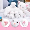 thumbnail image 4 of Peluche Skylety, gato cariñoso con 4 gatitos de peluche de 40 cm, 4 of 6