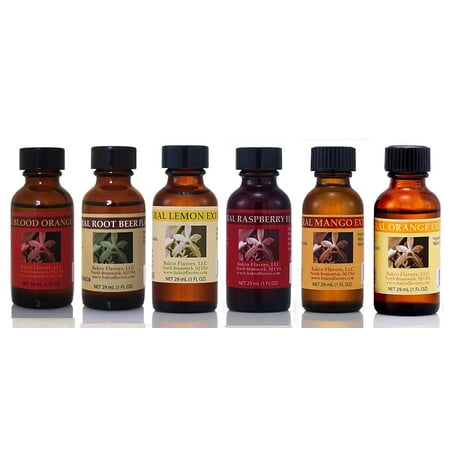 - Bakto Flavors Natural Flavors Soda Stream Collection Version 2-6 (1 FL OZ) Bottles - Blood Orange, Root Beer, Lemon, Orange, Raspberry, Mango …