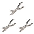 thumbnail image 1 of LILELIS Stainless Steel Bbq Ribs Trimming Tool Kitchen Grill for Easy Meat Prep Comfort Grip Handle Effortless Peeling and Cleaning 18Cm Silver 3Pcs, 1 of 6