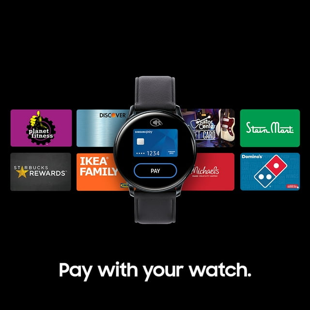 SAMSUNG Galaxy Watch Active 2 Aluminum Smart Watch (44mm) - Aqua Black - SM-R820NZKAXAR