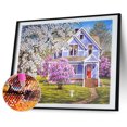 thumbnail image 3 of Cuadros Decorativos Pintura de diamante 5D Garden Villa DIY Full Round Drill Kit Rhinestone Decoración para el hogar JShteea Nuevos Originales, 3 of 9