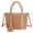 Khaki-3, variant on Spencer Women Crochet Round Straw Crossbody Shoulder Bag Handmade Woven Beach Messenger Handbag Purse with Tassels "Beige"