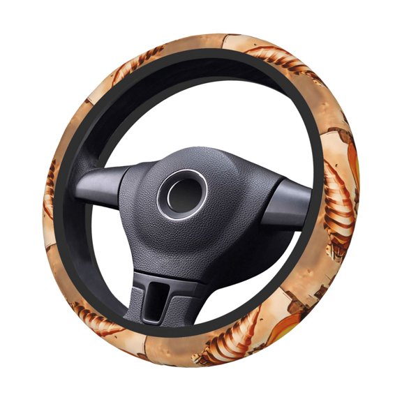 Toilet-Man Steering Wheel Cover Elastic Stretch Breathable Vehicle Steering Wheel Protector Car Interior Accessories