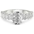thumbnail image 3 of 5 Carat IGI Certified Oval Shape Lab Grown Diamond Engagement Ring | 14K White Gold |Danica Side Oval Diamond Eternity Diamond Ring | FG-VS1-VS2 Quality Friendly Diamonds, 3 of 4