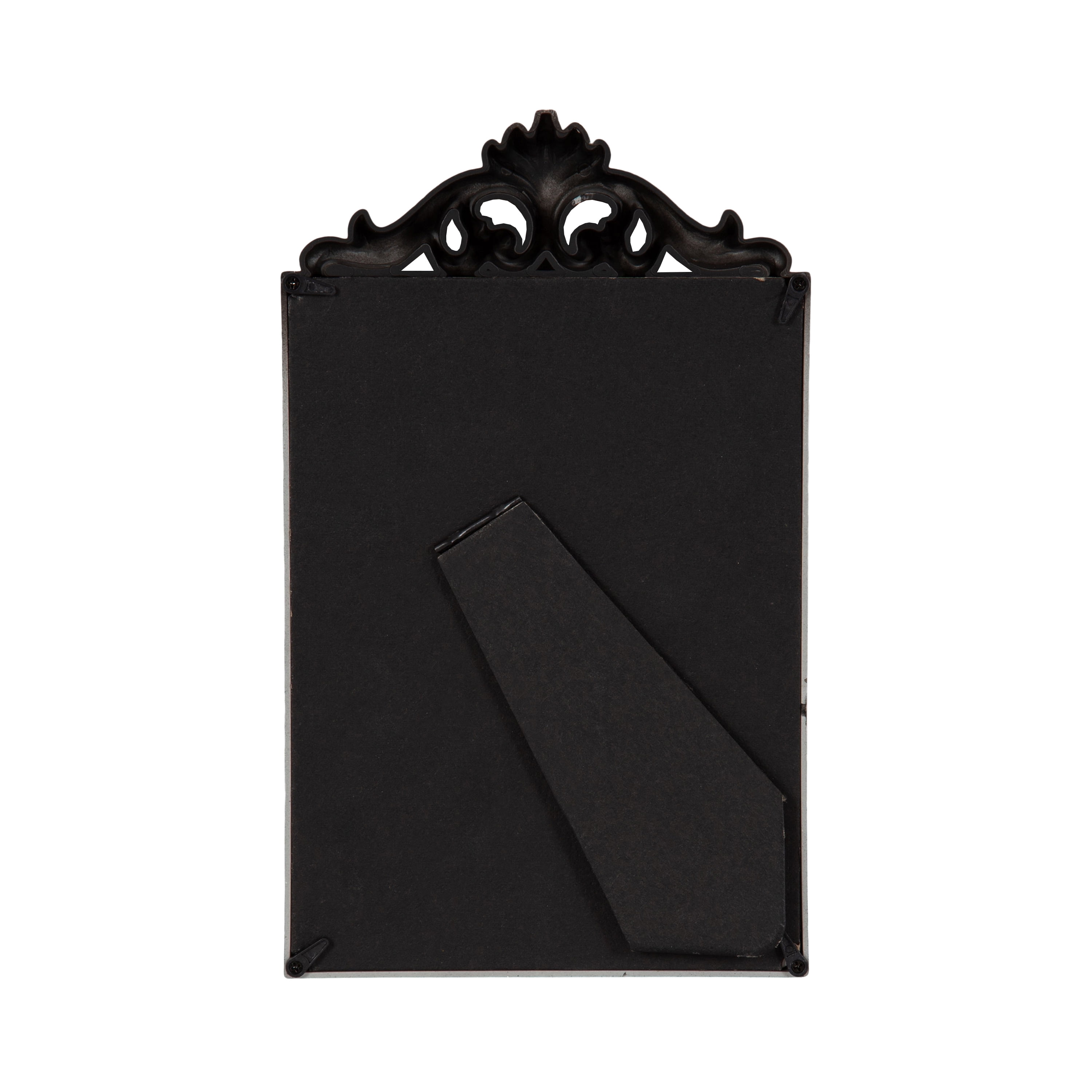 DesignOvation Cantua 4" x 6" Black Decorative Tabletop Picture Frame